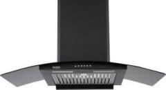 Hindware Claudia Autoclean 90 Auto Clean Wall Mounted Black 1200 CMH Chimney