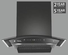 Hindware DIVINA 60 CM WITH MOTION SENSOR ( LAUNCH YEAR 2022 ) Auto Clean Wall Mounted BLACK 1200 CMH Chimney