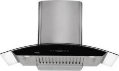 Hindware Nevio 90 Auto Clean Wall Mounted Chimney (Brush Silver, 1200 m3/hr)