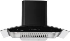 Hindware Nevio 90 BLK Auto Clean Wall Mounted Chimney (Black, 1200 m3/hr)