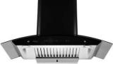 Hindware Nevio Plus 90 CM Auto Clean Wall Mounted Black 1400 CMH Chimney