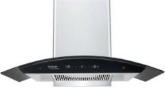 Hindware Ripple 90 Auto Clean Wall Mounted Inox 1350 CMH Chimney