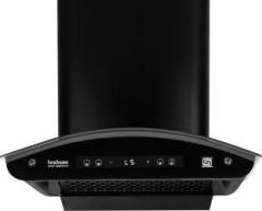 Hindware Smart Appliances Alexio Plus BLDC 60 CM Auto Clean | Curved Glass | Filterless | Touch Control, Motion Sensor | Energy Efficient LED Light | Powerful Suction | Wall Mounted Black 1450 CMH Chimney