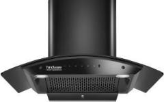 Hindware Smart Appliances Nadia IN 90 cm 1500 m /hr Auto Clean Wall Mounted Black 1500 CMH Chimney