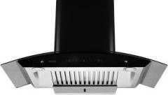 Hindware Smart Appliances Nevio Plus 90 IN Auto Clean Curved Glass | Baffle Filter | Touch Control, Motion Sensor Wall Mounted Chimney