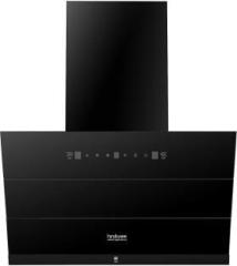 Hindware Smart Appliances Skyla Neo 75 Cm kitchen chimney Auto Clean Wall Mounted Black 1350 CMH Chimney