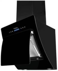 Hindware Sylvia Duo 60 cm (with free tyffyn from kitchemempire) Wall Mounted Chimney (Black, 1100 m3/hr)