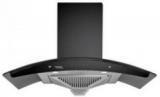 Hindware ZEVIO 60 Wall Mounted Chimney (BLACK, 1200 M3/hr)