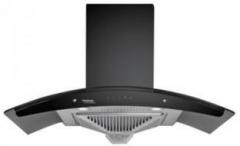 Hindware ZEVIO 60 Wall Mounted Chimney (BLACK, 1200 m3/hr)