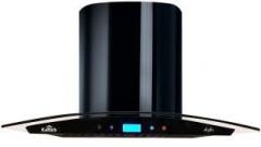 Kattich Ash 60 Wall Mounted Chimney (Black, 1250 m3/hr)