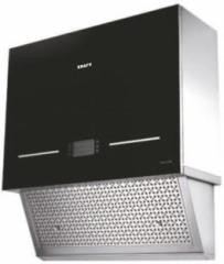 Kraft Italy Chimney KFC 21 (90) Square Size Black Glass Auto Clean Wall Mounted Chimney