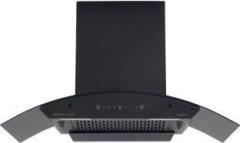 Kutchina CROME 90 Auto Clean Wall Mounted Black 1350 CMH Chimney