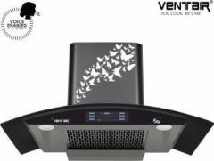 Ventair Velocity 5G 90 Voice Enabled Smart Auto Clean Wall Mounted Black 1400 CMH Chimney