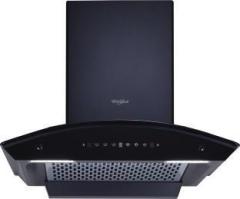 Whirlpool CGFL PRO 604 HAC BK HOOD Auto Clean Curved Glass 60 cm| 11 Years Motor Warranty| Heat Autoclean| Gesture Control| Filterless|Powerful Suction | Low Noise Wall Mounted Black 1425 CMH Chimney