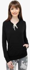 Pab Jules Black Solid Hoodie women