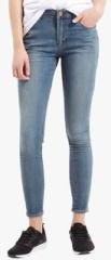 Topshop Blue Smokey Leigh Skinny Jeans women