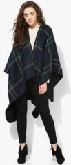 Topshop Reversible Checked Cape women