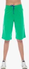 Virsa Green Solid Shorts women