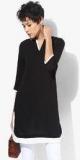 109f Black Solid Tunic women