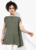 109f Olive Self Design Blouse Women