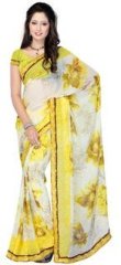 Aashima Yellow Printed Saree women