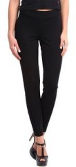 Avirate Solid Black Trouser women