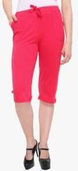 Cashewnut Fuchsia Solid Capri women