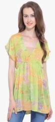 Ceylin Green Printed Tunic women