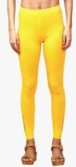 Indian Ink Yellow Embellished Leggings women