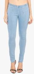 Lesley Light Blue Solid Jegging women