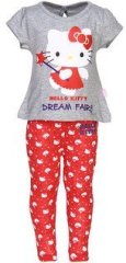 Hello Kitty Grey Milange Night Suit girls