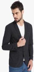 Jack & Jones Navy Blue Solid Slim Fit Jackets & Blazer men