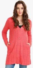 Rage Pink Solid Sweater women