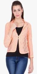 Ants Peach Solid Summer Jacket women