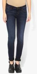 Elle Blue Mid Rise Regular Jeans women