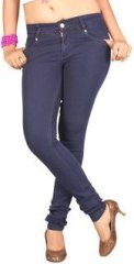 Fashion Stylus Solid Navy Blue Jeans women