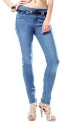 Glam & Luxe Solids Blue Jeans women