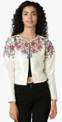 Iti Off White Embroidered Jecket women