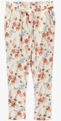 Next Ecru Floral Pyjama Pants girls