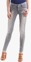 Prym Grey Mid Rise Skinny Jeans women