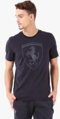 Puma Ferrari Black Round Neck T Shirts men