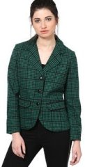 The Vanca Checks Green Jacket & Blazer women