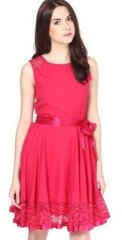 The Vanca Knit Fuchsia Dress women