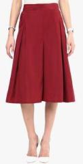 Uptownie Lite Maroon Solid Culotte women