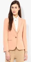 Van Heusen Peach Solid Summer Jacket women