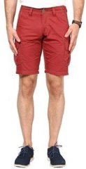 The Vanca Solid Red Shorts men