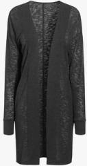 Next Black Knit Look Longline Cardigan women