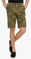 Imagica Green Printed Shorts men