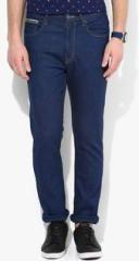 Lee Navy Blue Solid Mid Rise Slim Fit Jeans men