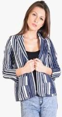 Oshea Blue Striped Jacket women